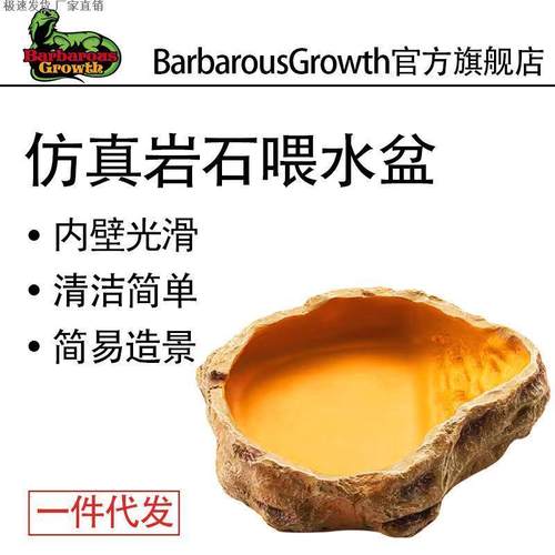 爬虫蜥蜴食盆水盆仿岩石爬宠守宫
