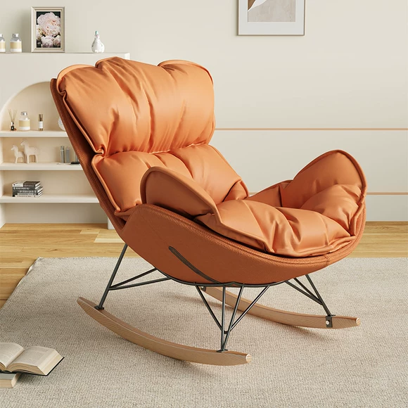 摇摇椅阳台休闲椅北欧客厅躺椅成人家用龙虾椅新款单人位懒人沙发