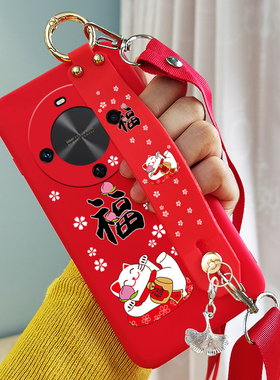 适用realme11pro+手机壳真我11pro+腕带支架RMX3740斜挎背带绳壳学生新款手腕吊坠支架软保护套5G