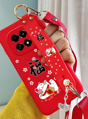 适用红米note15手机壳腕带支架可背斜挎25098RA98C优畅享防摔软壳软外壳挂脖绳外壳软斜挎背挂绳腕带软壳