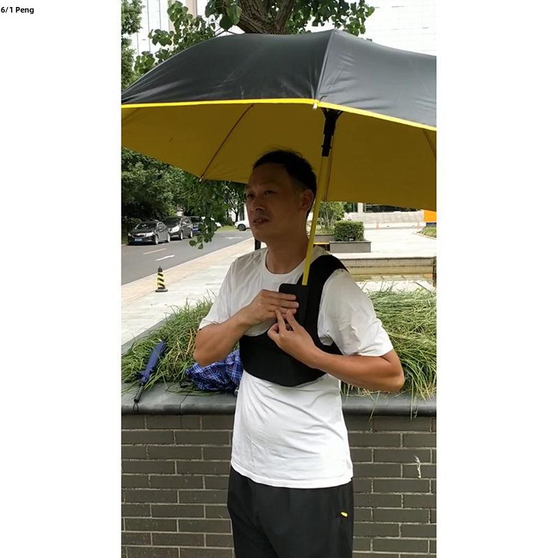 新型便携式带式头戴式雨伞防雨大型头戴式两用遮阳伞,防晒和防紫