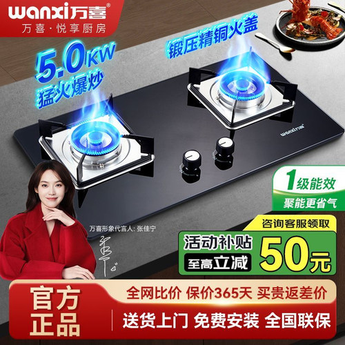 万喜热负荷5.0熄火保护燃气灶