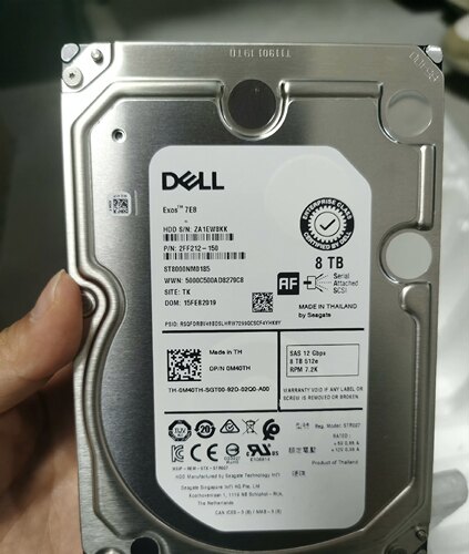 戴尔ST8000NM0195 7296CFC4HYBY 8TB SAS 3.5寸企业级硬盘