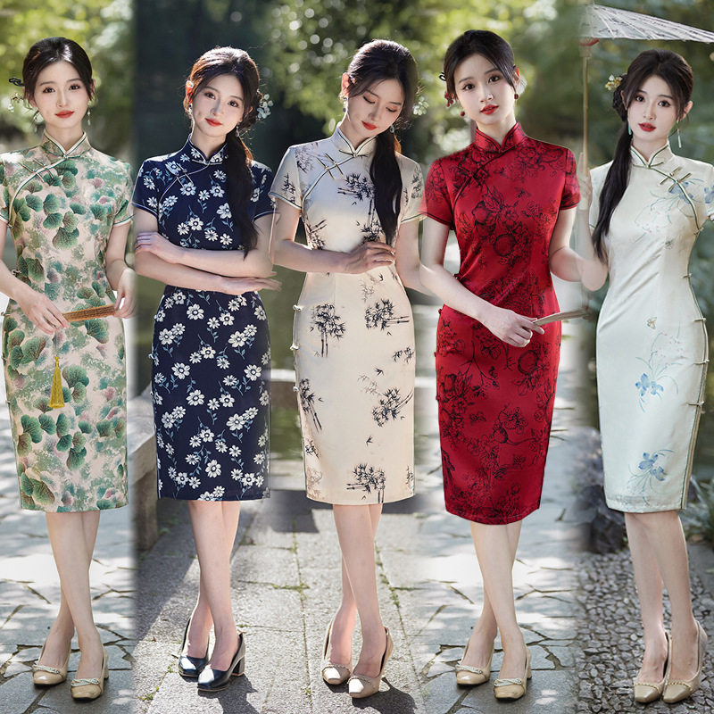 Qipao Chinese Dress Chipao2025夏季新款旗袍时尚国风少女