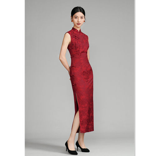 high-end cheongsam chinese traditional qipao dress旗袍双面