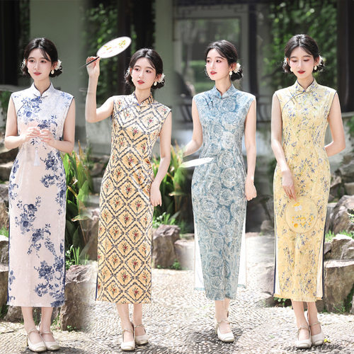 women's fashion dress sexy dresses vestidos2026新款丝绒旗袍
