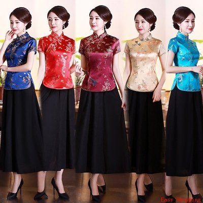 Chipao traditional Qipao Tops旗袍上衣短裙女Cheongsam Chinese
