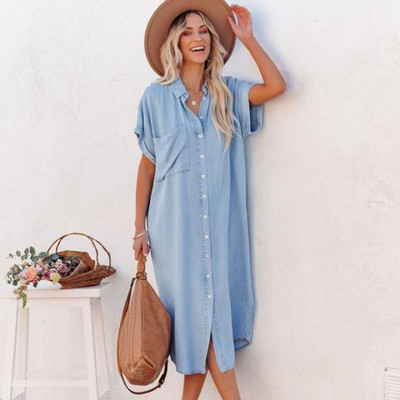 women dress new dresses vestidos robe2026女装外贸新款纯色