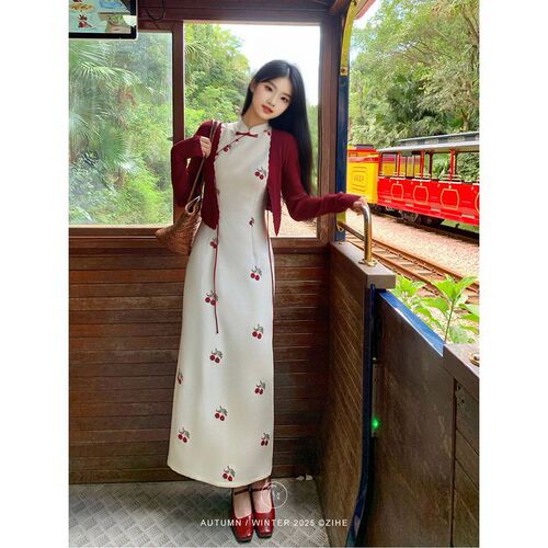 qipao chinese traditional dress cheongsam chipao沁樱'新中式