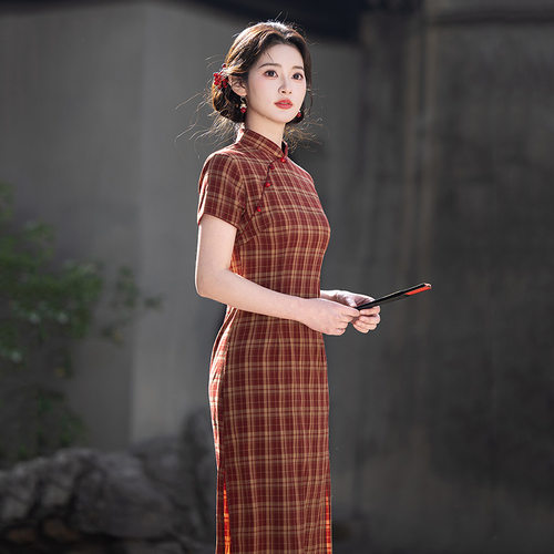 旗袍qipao cheongsam chinese traditional  dress chipao红色