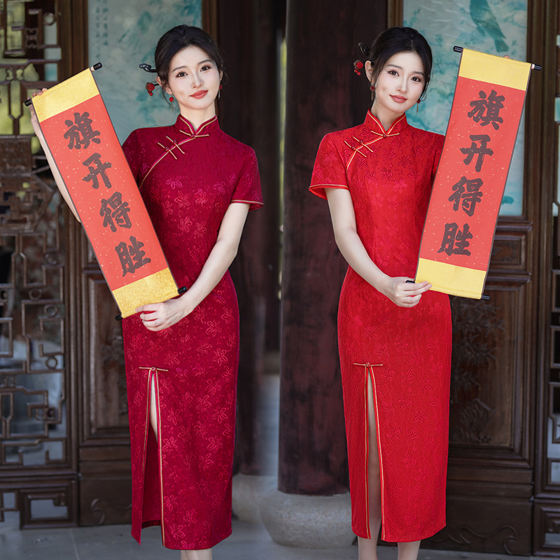 Qipao Chinese Dress Chipao国风2025新中式旗袍年轻款夏季新款