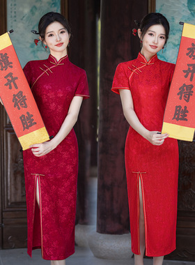 Qipao Chinese Dress Chipao国风2025新中式旗袍年轻款夏季新款