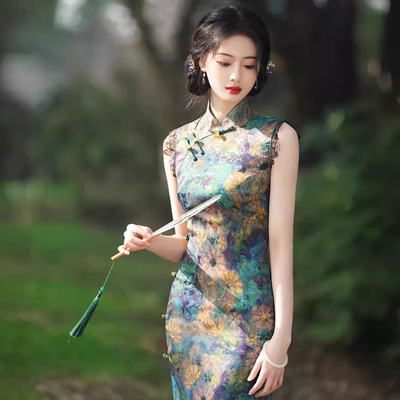 旗袍女chinese traditional dress cheongsam women chipao qipao