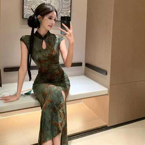 womens vintage art qipao cheongsam chinese traditional dress