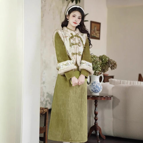 elegant women's chinese dress vintage cheongsam qipao chipao
