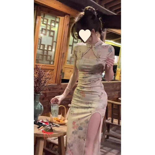 cheongsam qipao chinese dress chipao旗袍新中式女裙新中式改良