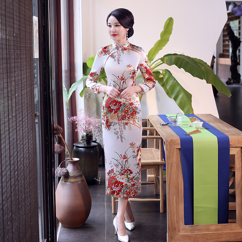 旗袍女cheongsam qipao chinese style dress vintage chipao