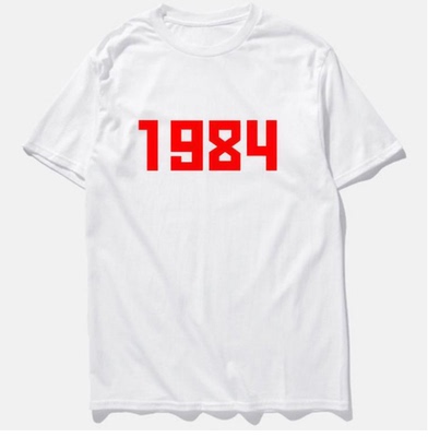 女T恤纯棉红字1984 vintage t shirts for Women cotton t-shirts