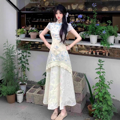 Womens Vintage Art Qipao Cheongsam Chinese Traditional Dress