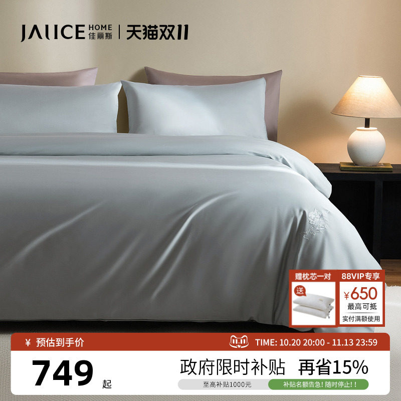 佳丽斯100支四件套纯棉全棉2026新款轻奢高级感主卧室床单被套