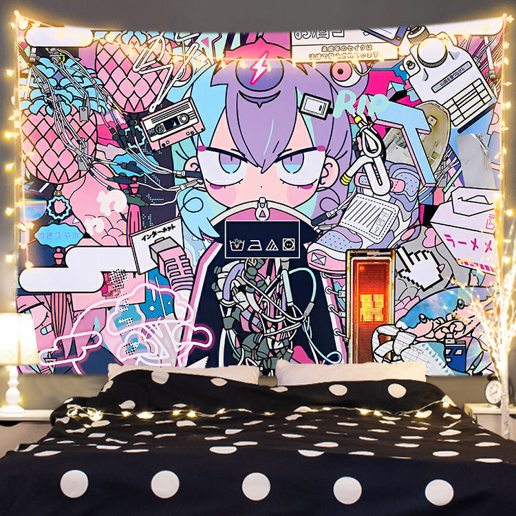 turing love少女动漫可爱寺田角色背景布定制宿舍房间卧室可定制