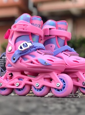 BOXT波斯特w50儿童轮滑鞋溜冰鞋直排花式轮滑鞋适合男女