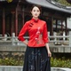 民国复古唐装 改良旗袍两件套女上衣春夏汉服中国风大码 绣花茶艺服