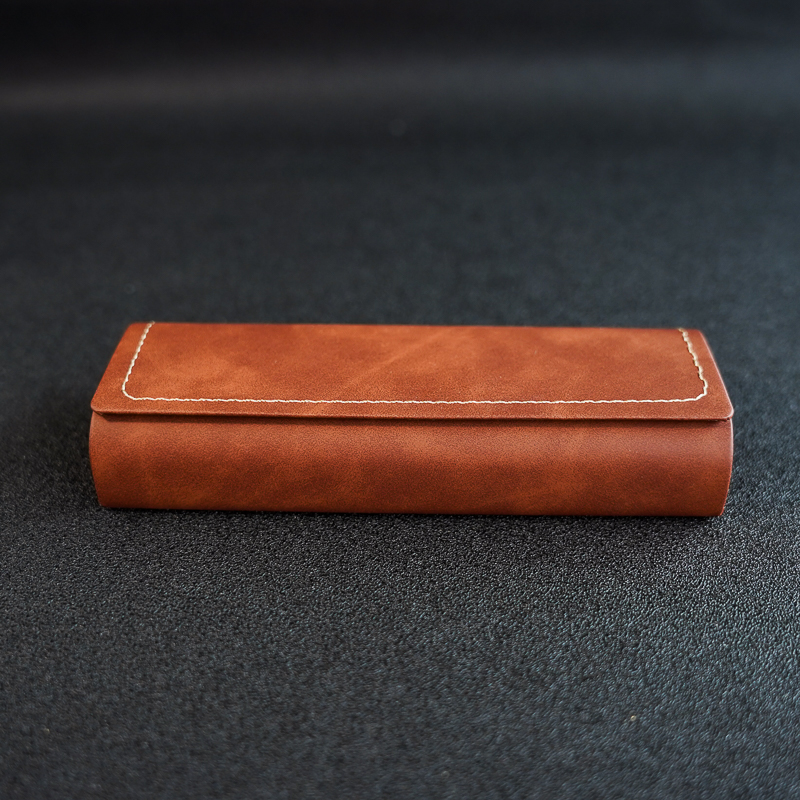 眼镜盒英伦磁吸便携防压男女学生清新纯色风格太阳镜墨镜近视眼睛