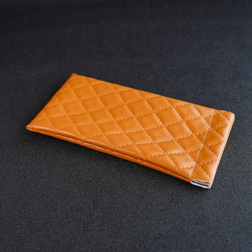 时尚菱格纹眼镜盒便携男女款