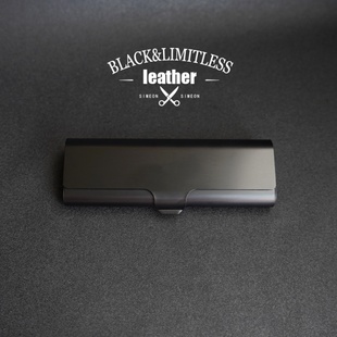 眼镜盒学生儿童眼镜收纳盒金属铝制近视小巧抗压简约款 老花眼镜盒