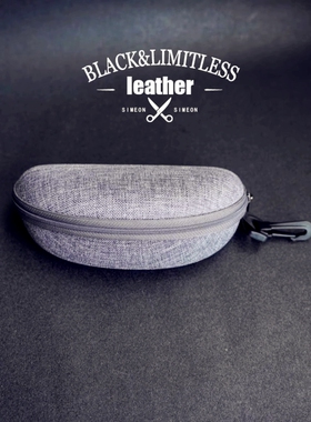 眼镜盒抗压挂钩拉链包太阳镜通用麻布硬壳墨镜超大户外运动眼镜袋