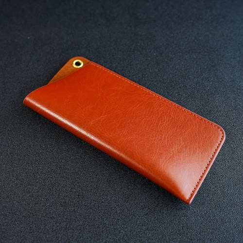 复古牛皮便携式眼镜袋