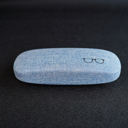 棉麻眼镜盒简约便携抗压女男收纳时尚防压学生复古高级感镜盒文艺