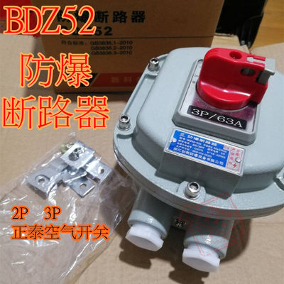 BDZ52防爆断路器 正泰空气开关10A16A 32A50A63A 2P 3P空开正泰