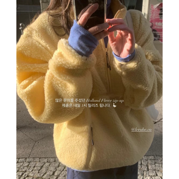 2025秋冬新款 韩国东大门ulzzang金美娜同款羊毛摇粒绒拉链卫衣女