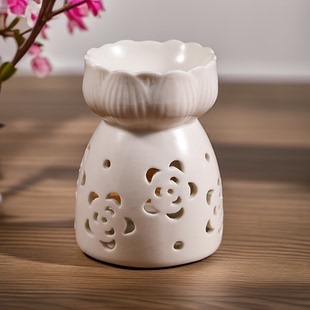 陶瓷香薰炉室内蜡烛香薰灯复古家用香粉香熏炉卧室防干烧精油灯炉