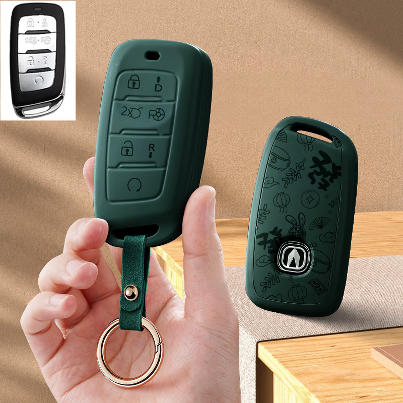 适用长安CS85汽车钥匙套CS95老款专用遥控保护套男女包壳19扣21款