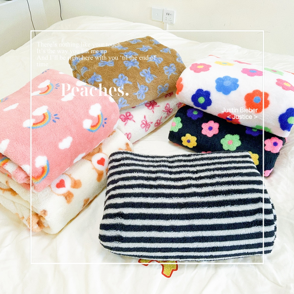 云朵柔软盖毯|软糯秋冬款保暖牛奶绒毛毯