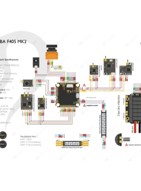 Mamba大通曼巴飞控 F722APP飞塔穿越机F50/F40/F55/F65电调图纸