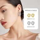 Dream＆Radio褶皱金属耳环女高级感小众气质耳饰
