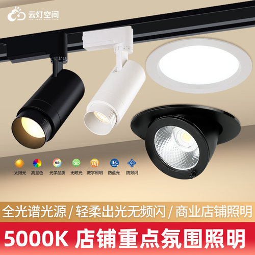 5000K筒射灯全光谱高亮商用店铺