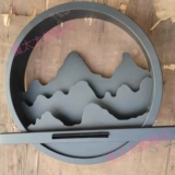 Индивидуальный ландшафт двора с водопадом поддерживает индивидуальные ландшафтные фонтаны