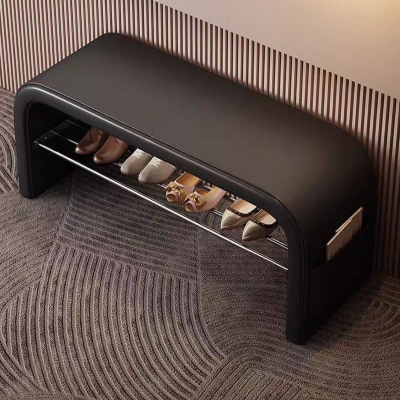 轻奢高级感进门可坐穿鞋柜一体入户卧室床尾长条凳门口换鞋凳家用