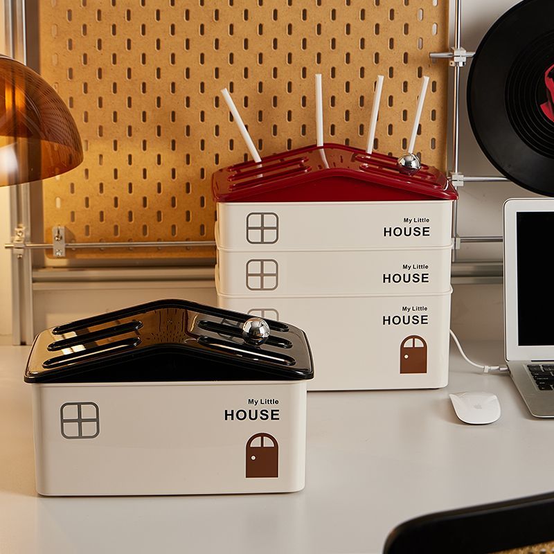 桌面路由器收纳盒家用遮挡电线插座路由器整理盒遮丑神器绕线盒