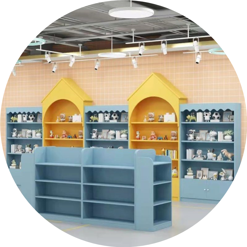 母婴店货架奶粉尿不湿展示柜儿童手工坊展示架玩具宠物店狗粮展柜