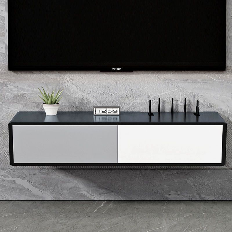 wifi路由器猫收纳盒壁挂墙免打孔电视柜电线插座遮挡机顶盒置物架