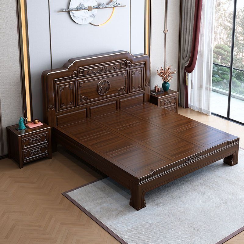 南美紫檀木实木床仿古榫卯1.5m大床雕花古典主卧双人明清中式1.8m