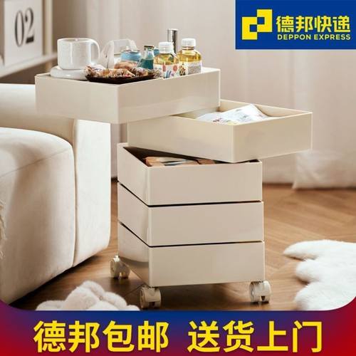 床头柜360旋转移动ins风卧室小柜子抖音网红款小型收纳简约置物柜