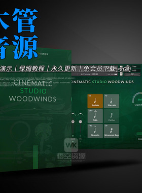 Cinematic Studio Woodwinds CSW电影工作室木管乐器音色库音源