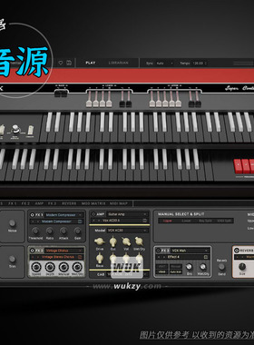 电风琴合成器音源经典复刻丨KORG VOX Super Continental v1.1.4